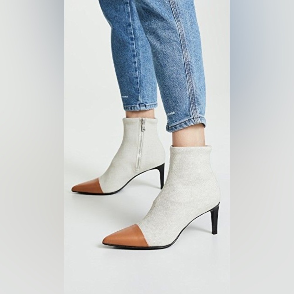 rag & bone | Women's Beha Stretch Booties Ecru Size EU 40